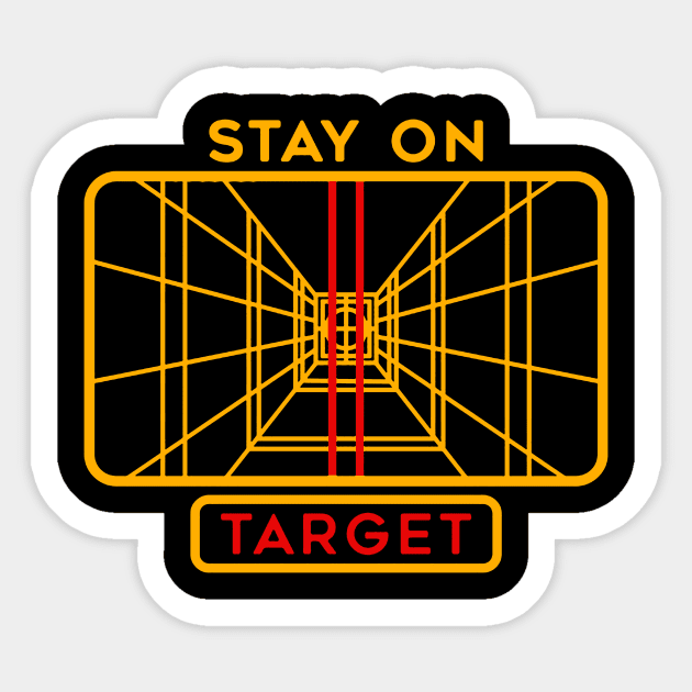 Stay On Target 1977 Targeting Computer Sticker by lenalexina